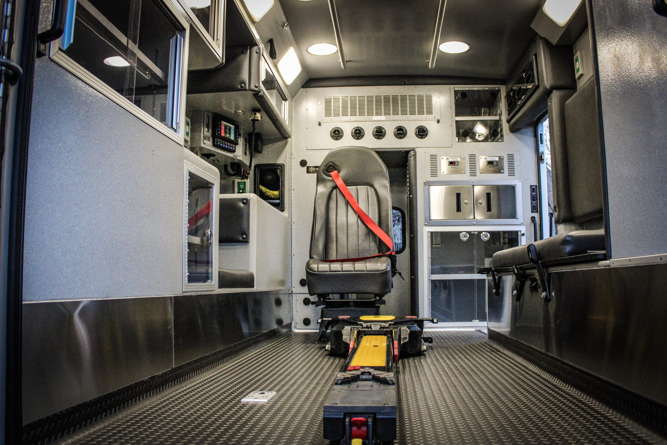 interior of an ambulance remounted in texas