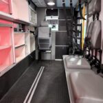 squad bench inside miller coach ambulance